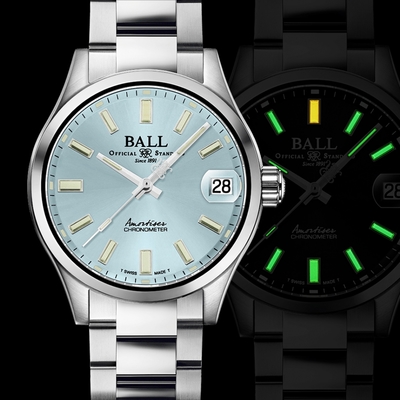 BALL 波爾錶Engineer Master II Endurance 1917 天文台認證限量機械腕錶(NM3500C-S2C-IBE)冰藍/45mm