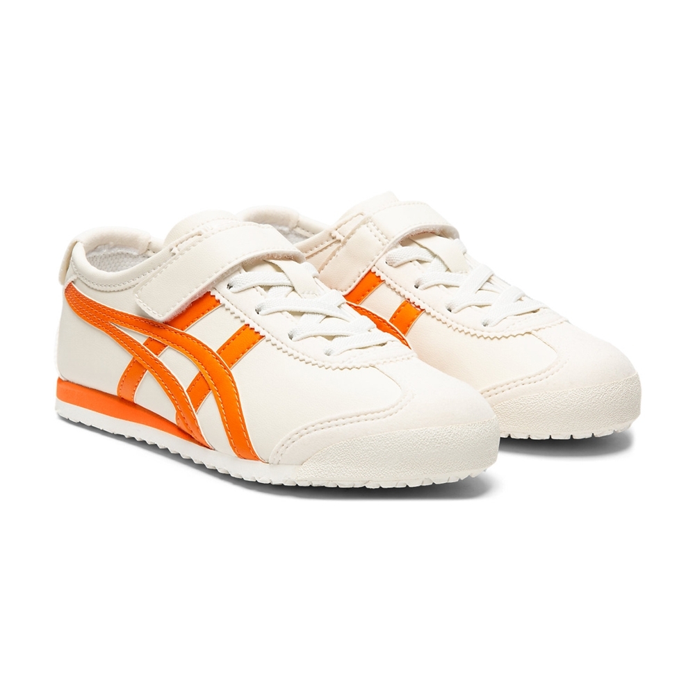 Onitsuka Tiger鬼塚虎-MEXICO 66 PS 大童休閒鞋(米色底橘邊