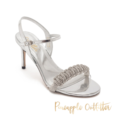 Pineapple-Outfitter-奢華滿版排鑽細跟高跟涼鞋-IVRIT-銀色