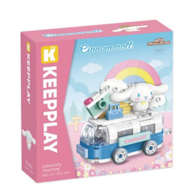 任選 QMAN 三麗鷗 大耳狗 QM30806 花車遊行系列 啟蒙積木Keeppley