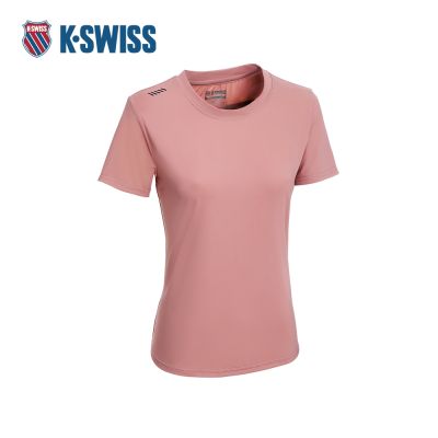 K-SWISS 涼感T恤 26SS PF TEE 16 W 涼感衣 短上衣 女短袖上衣 粉紅色 1913712-647