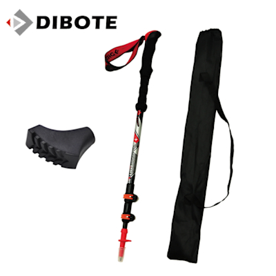 迪伯特DIBOTE 超輕量外鎖式碳纖維登山杖 健走杖