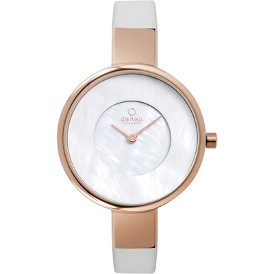 OBAKU 採麗時刻時尚腕錶-玫瑰金-V149LVWRW-32mm
