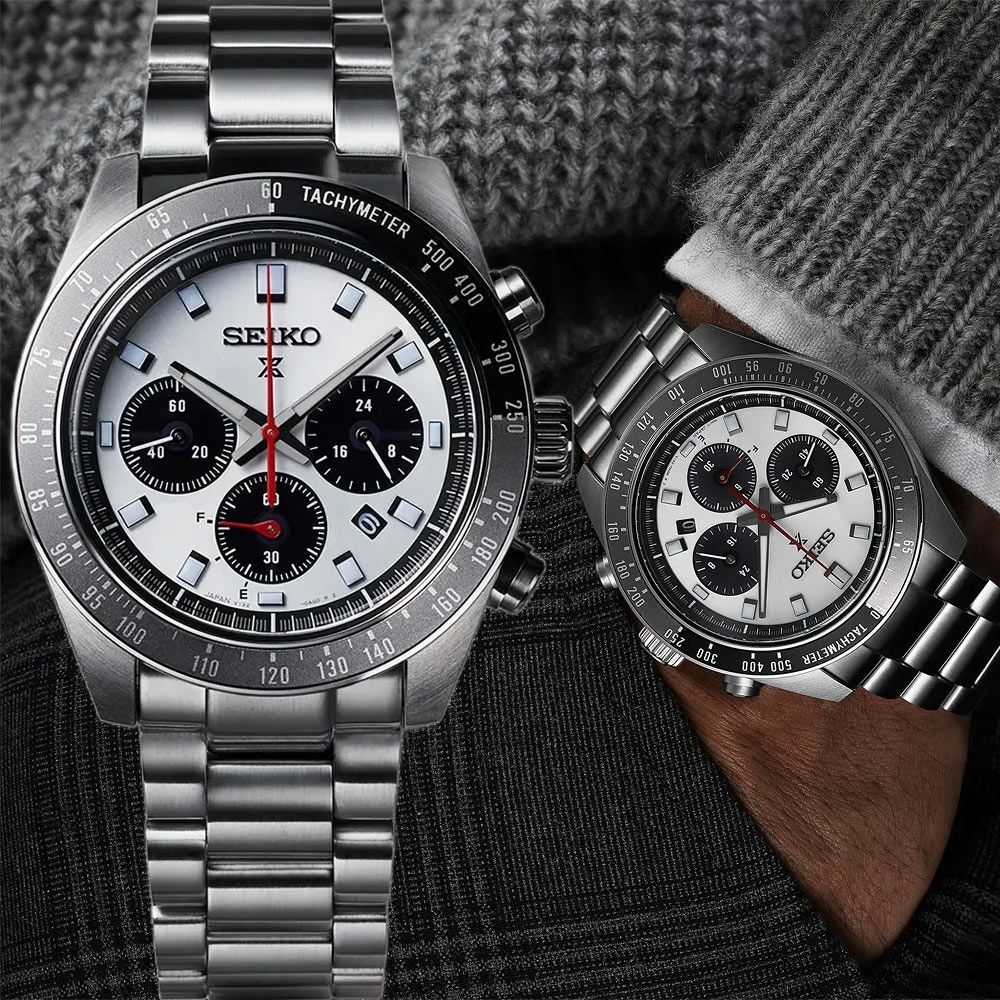 SEIKO 精工 Prospex SPEEDTIMER 熊貓錶 太陽能計時手錶 開學購物季 送禮首選(HBJ001/V192-00B0N)_SK045