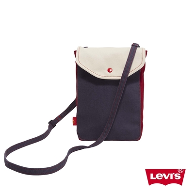 Levis Red工裝手稿風 男女同款 隨身小包 / 馬賽克學院風色塊拼接