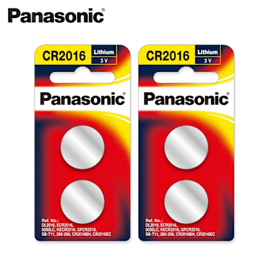 Panasonic CR2016 鈕扣型鋰電池4入組
