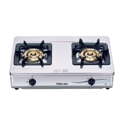 HMK 鴻茂 (全省安裝)鴻茂二口爐台爐瓦斯爐天然氣H-255-NG1