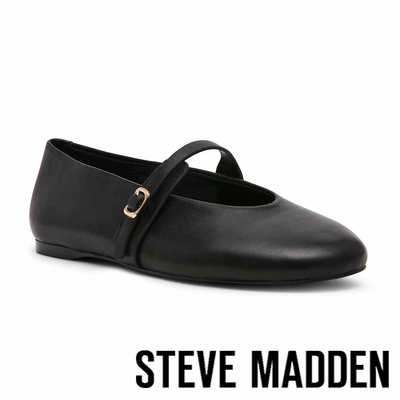 STEVE MADDEN-REJOICE 簡約圓頭瑪莉珍鞋-黑色