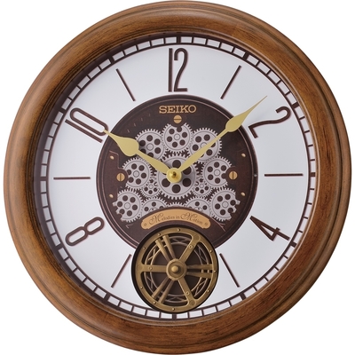 SEIKO 日本精工 整點報時 工業風音樂鐘 時鐘(QXM611B)37.5cm