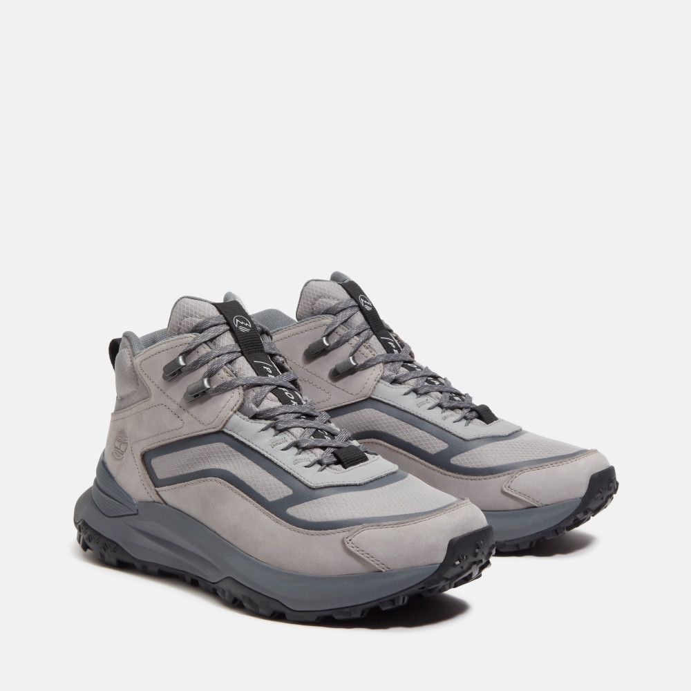 領券再折)Timberland官方旗艦男款灰色Motion Access防水中筒健走鞋