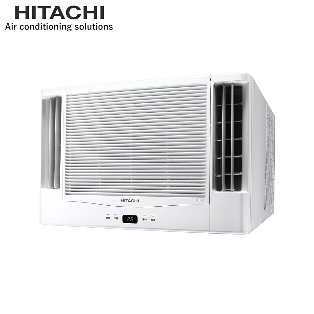 【HITACHI 日立】8-10坪 R32 一級能效變頻冷專雙吹式窗型冷氣RA-61JR1
