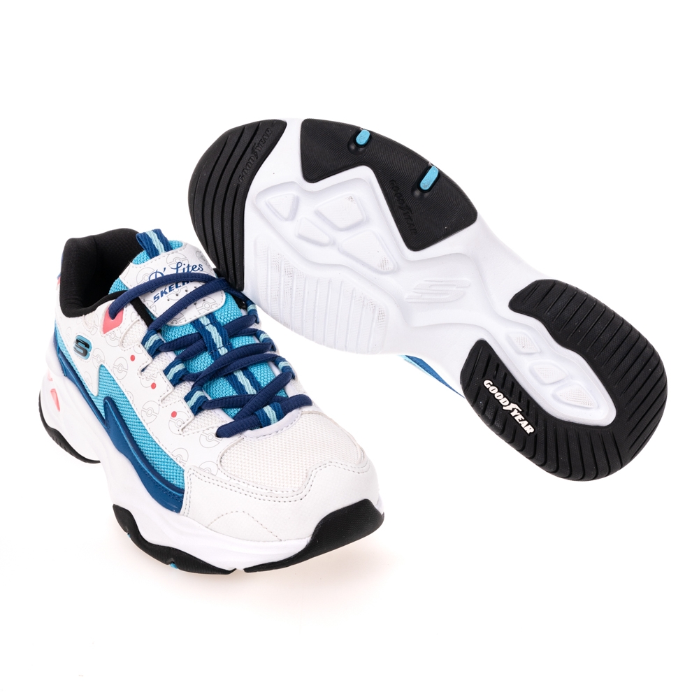 SKECHERS 女休閒寶可夢限定款D'LITES 4.0 - POKEMON 甲賀忍蛙款