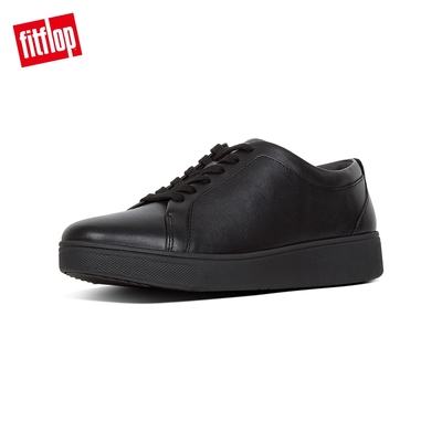 【FitFlop】RALLY SNEAKERS 運動風繫帶休閒鞋-女(靚黑色)