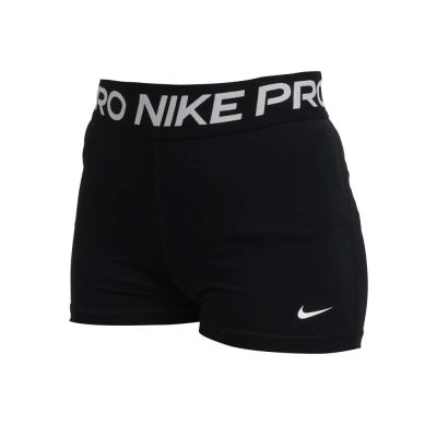 NIKE 女三分緊身短褲-休閒 三分褲 訓練 運動 DRI-FIT CZ9860-010 黑白
