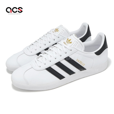adidas 休閒鞋 Gazelle 男鞋 女鞋 白 黑 復古 低筒 情侶鞋 愛迪達 ID6113