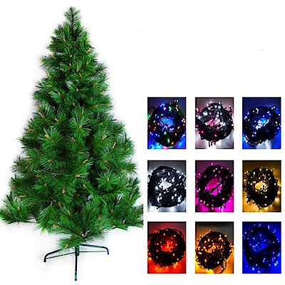 摩達客耶誕★臺灣製4呎/4尺(120cm)特級綠松針葉聖誕樹 (不含飾品)+100燈LED燈一串(可選色)(本島免運費)