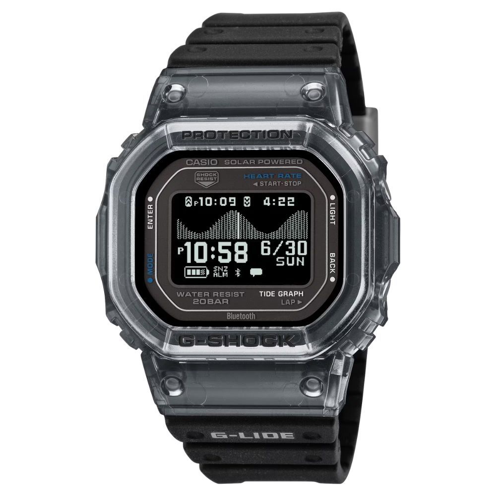CASIO卡西歐 G-SHOCK G-LIDE 系列 活潑自在 日常訓練 藍芽 太陽能電力 黑 GBX-H5600-1_44.5mm
