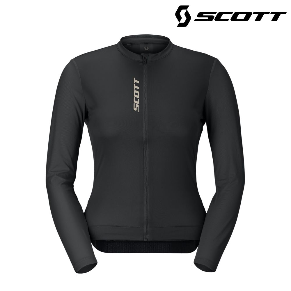SCOTT Pro Training 女性長袖車衣｜黑 (XS-L) 自行車衣 單車上衣