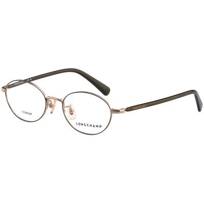 LONGCHAMP 純鈦 光學眼鏡(橄欖綠配金色)LO2530LBJ