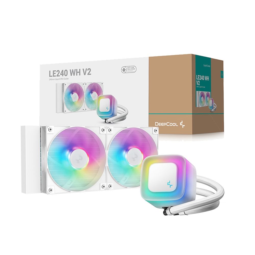 DEEPCOOL 九州風神LE240 V2 WH 一體式240水冷散熱器(白色) | 水冷散熱