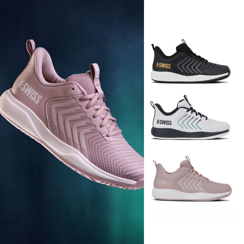K-SWISS 底線型專業網球鞋 ULTRASHOT LIGHT 網球 匹克球 運動鞋 男鞋女鞋 多色 (04767/94767) (A男-黑白金)