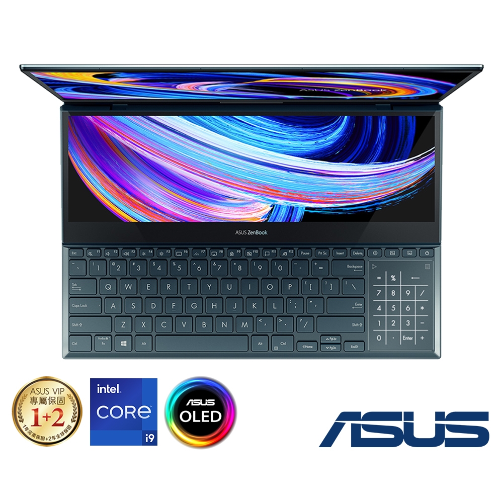 ASUS UX582ZW 15.6吋觸控筆電(i9-12900H/RTX3070Ti/32G/1TB SSD/4K
