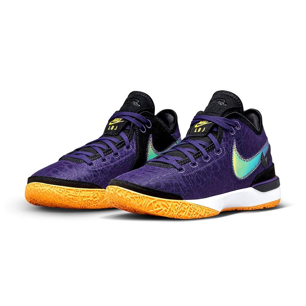 Nike LBJ シューズ 紫/黒/金 Nike LeBron NXXT Gen EP Lakers 男鞋紫金色湖人配色中筒LBJ 籃球鞋