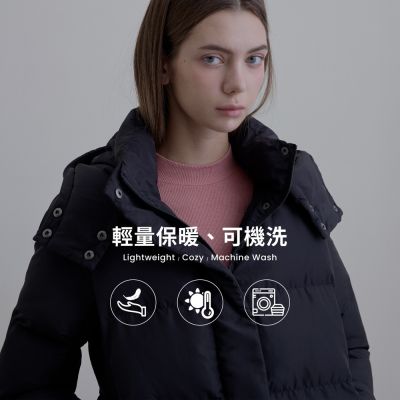 GIORDANO 女裝素色可拆帽外套 E-care輕暖系列【多色任選】