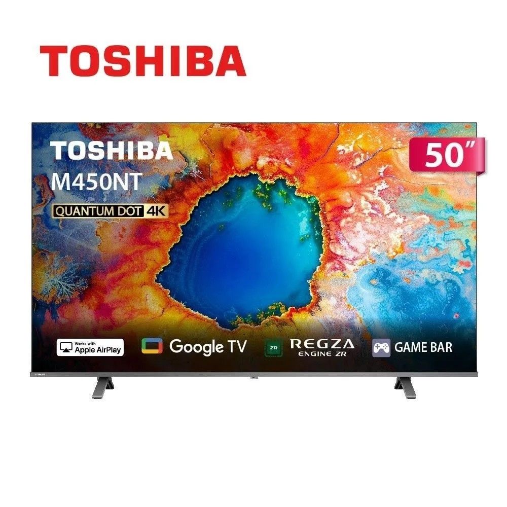 TOSHIBA東芝REGZA 50型4K QLED Google TV液晶顯示器50M450NT | 電視
