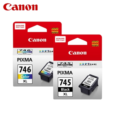 【CANON 佳能】 PG-745XL CL-746XL 大容量 原廠墨水匣 含台灣保固標籤貼 PG745XL CL746XL 適 MG2470 TR4670 MX497