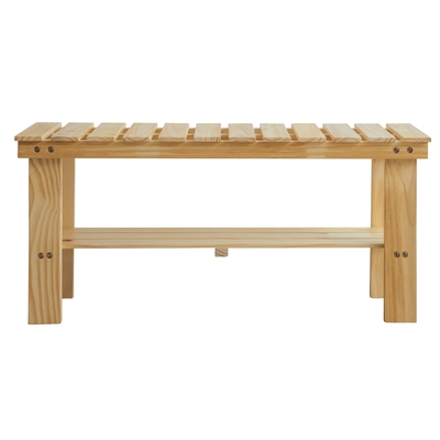 RICHOME 春上穿鞋椅W90xD30xH41 cm