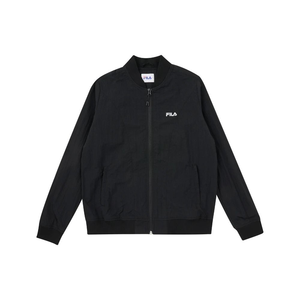 【FILA】女平織外套-黑色 5JKA-5326-BK