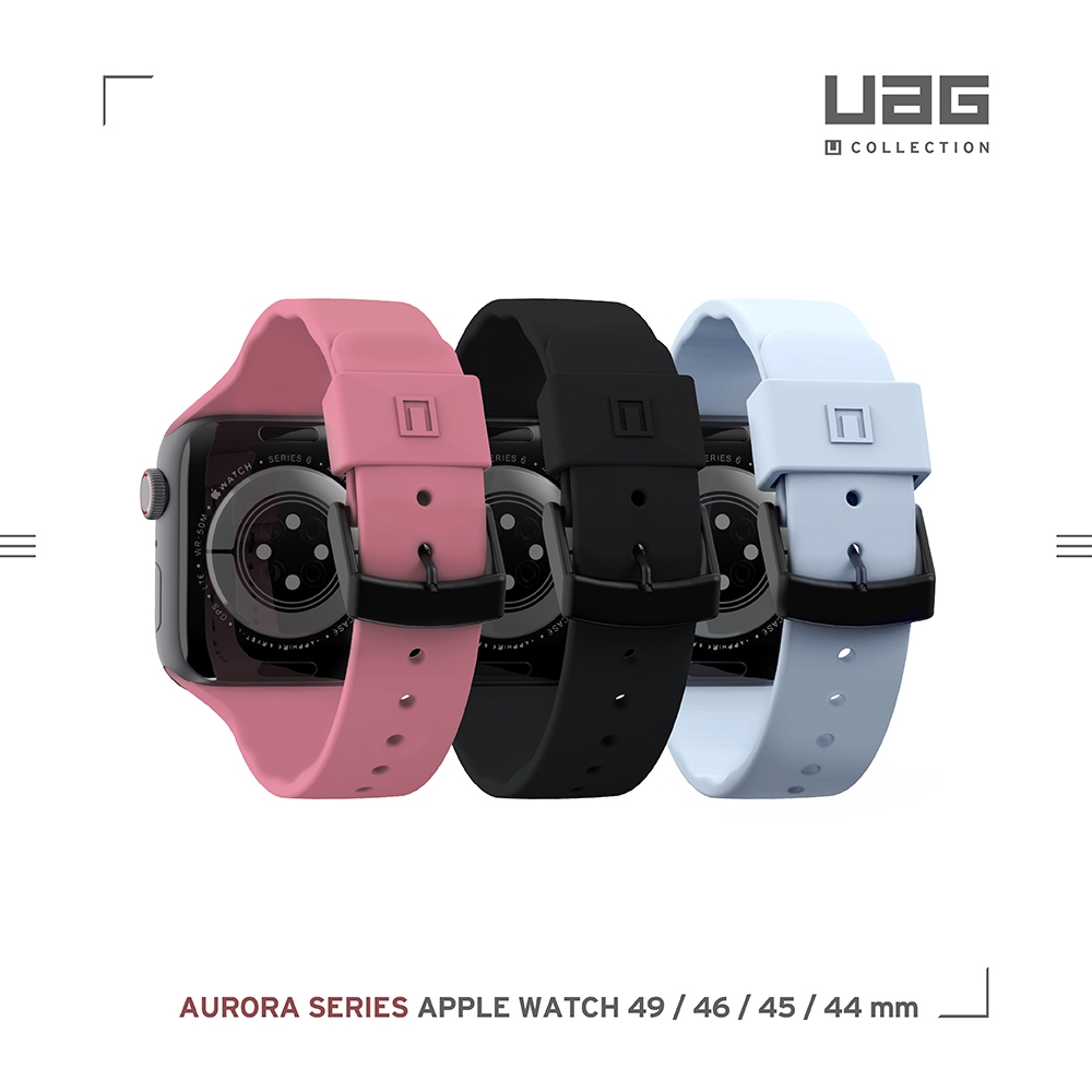 [U] Apple Watch 42/44/45/46/49mm 透氣矽膠錶帶