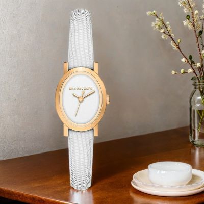 Michael Kors MK Maude 優雅橢圓形小錶徑女錶 618限定禮遇 送禮推薦-21mm MK7586