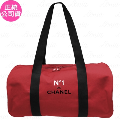 CHANEL香奈兒 CHANEL 香奈兒 1號紅色山茶花時尚圓筒包(公司貨)