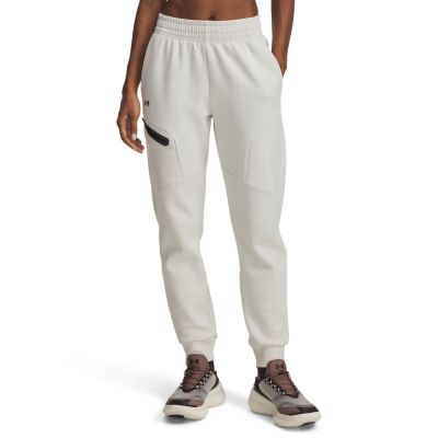 【UNDER ARMOUR】UA 女 Unstoppable Flc Jogger長褲 1379846-110