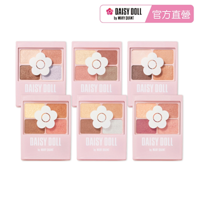 【DAISY DOLL黛西朵兒】(任選)小花煥彩四色眼影盤5.1g