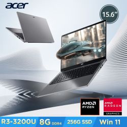 Acer 宏碁 Aspire Lite AL15-410P-R1UC 15.6吋文書筆電(R3-3200U/8GB/256GB/Win11)