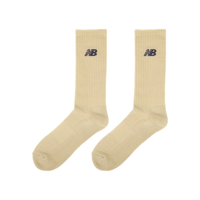 New Balance 長襪 Crew Socks 棕 灰 厚底 毛巾布 中筒襪 休閒襪 襪子 NB LAS33861SNW