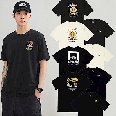 The North Face 北臉 Logo 短袖 自由探索 時尚隨行 多款多色選擇(平輸品)