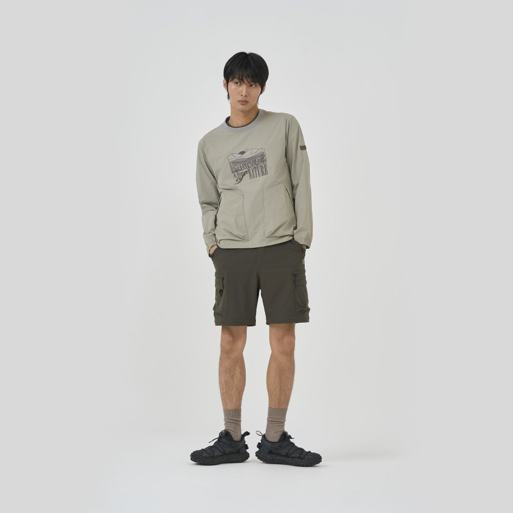 BBC EARTH 男 NATURE WOVEN LONG SLEEVE T-SHIRT 長袖上衣 橄綠 BE51MW11M440