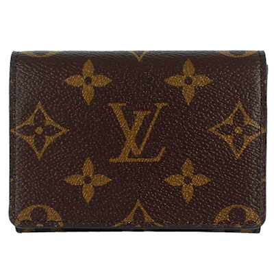 LOUIS VUITTON路易威登 LV M63801 Monogram LV老花押扣名片夾