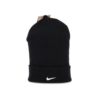 Nike U Peak Beanie Tc Swsh 黑色 針織 刺繡小Logo 反摺 毛帽 HF0187-010
