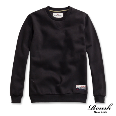 Roush 基本款厚棉刷毛大學TEE(612703)