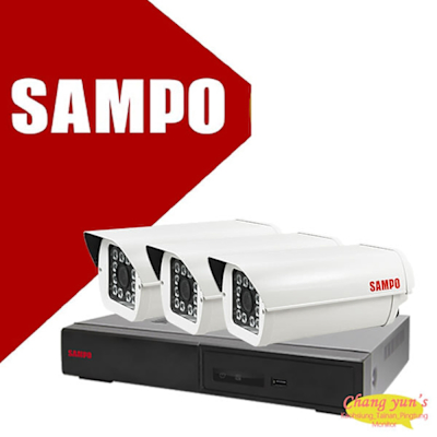 昌運 CHANG YUN 昌運監視器 SAMPO 聲寶 4路3鏡優惠組合 DR-TWEX3-4 VK-TW2C98H 2百萬畫素紅外線攝影機