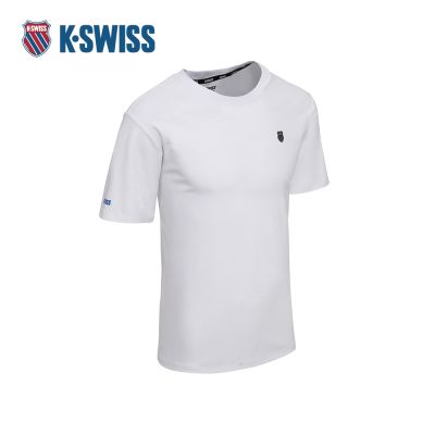 K-SWISS 短袖T恤 26SS TEE 7 M 短上衣 男短袖上衣 白色 1013704-100