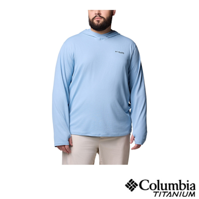 Columbia 哥倫比亞 男款-超防曬UPF50快排連帽上衣-海洋藍-UAE99930AB/JS