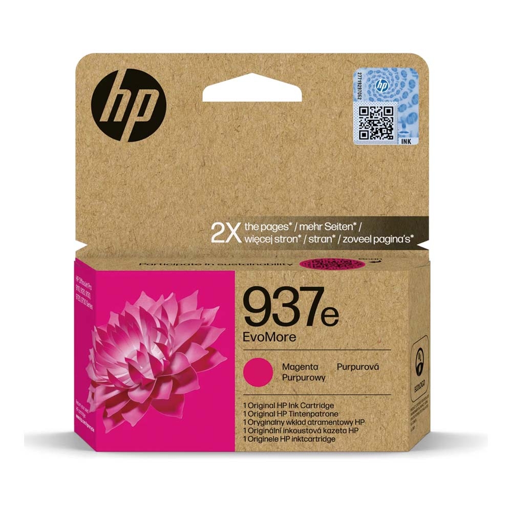 HP 937e 高容量 原廠洋紅色墨水匣 適用 9110 / 9120 / 9130 / 9720 / 9730