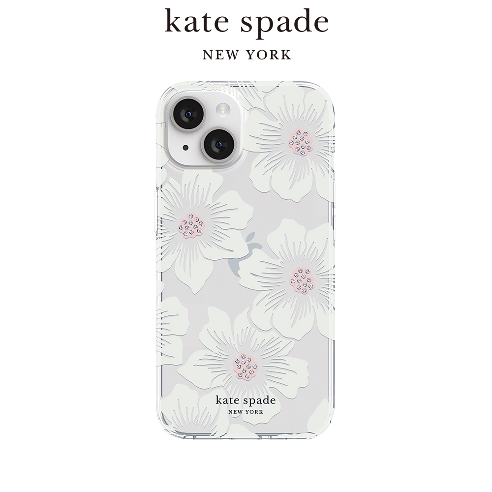 【kate spade】iPhone 15系列 精品手機殼 經典蜀葵