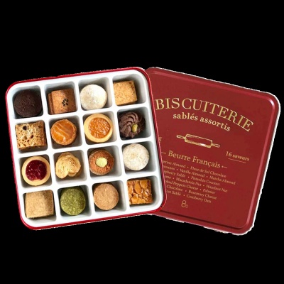 【8%ice】法式手工餅乾禮盒(盒色隨機)(附提袋)(288.5g)_1盒組